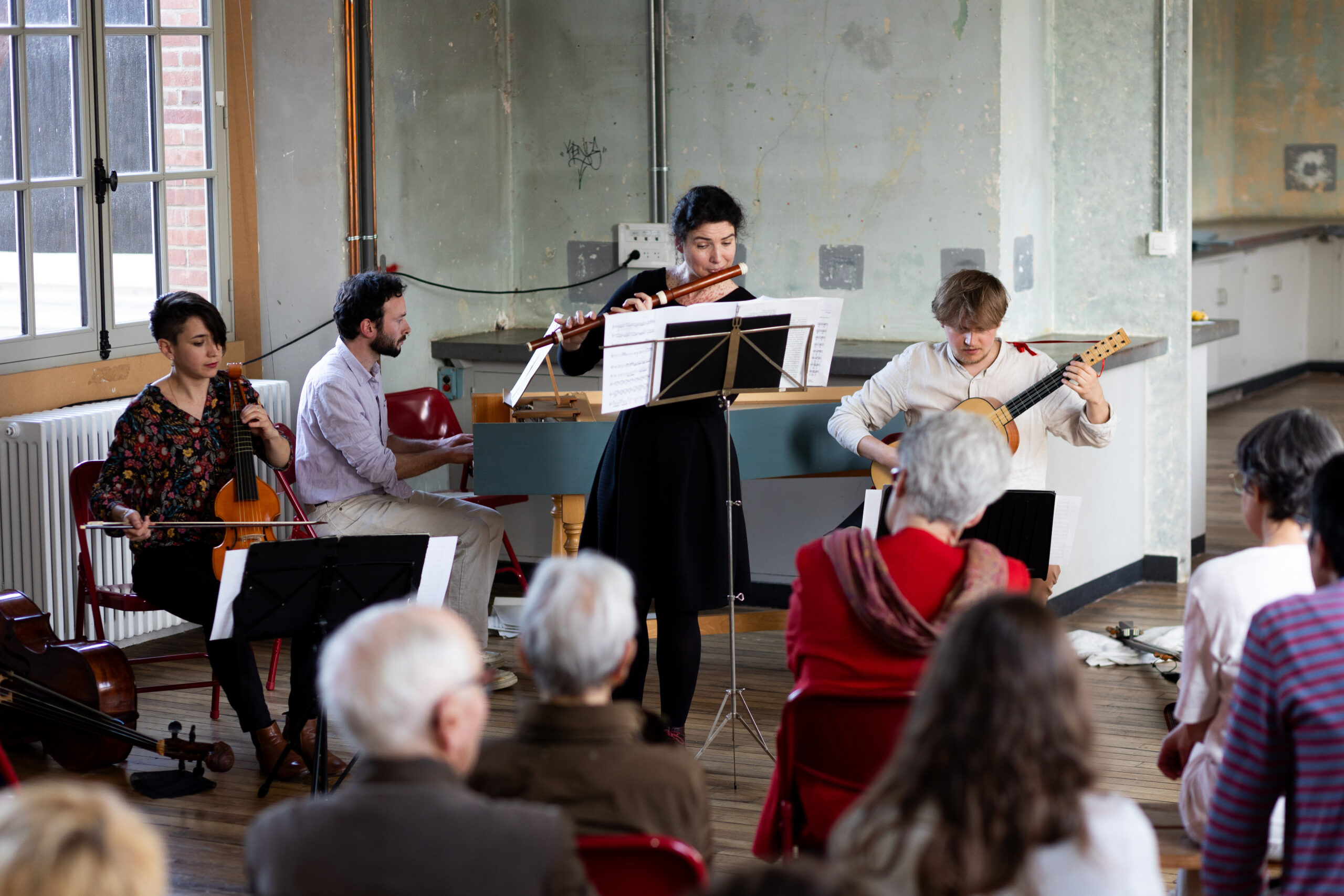 Ensemble Alçyone (avril 2025 à l'hôtel Pasteur de Rennes) ©Laurent Guizard